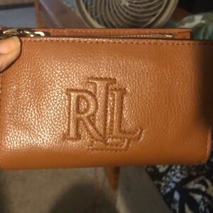 Ralph Lauren Leather ID Credit Business Card Wallet